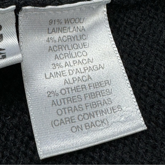 SUSAN BRISTOL Wool/Alpaca Knit Blend Embroidered Detailed Zip-Up Vest - Picture 8 of 9